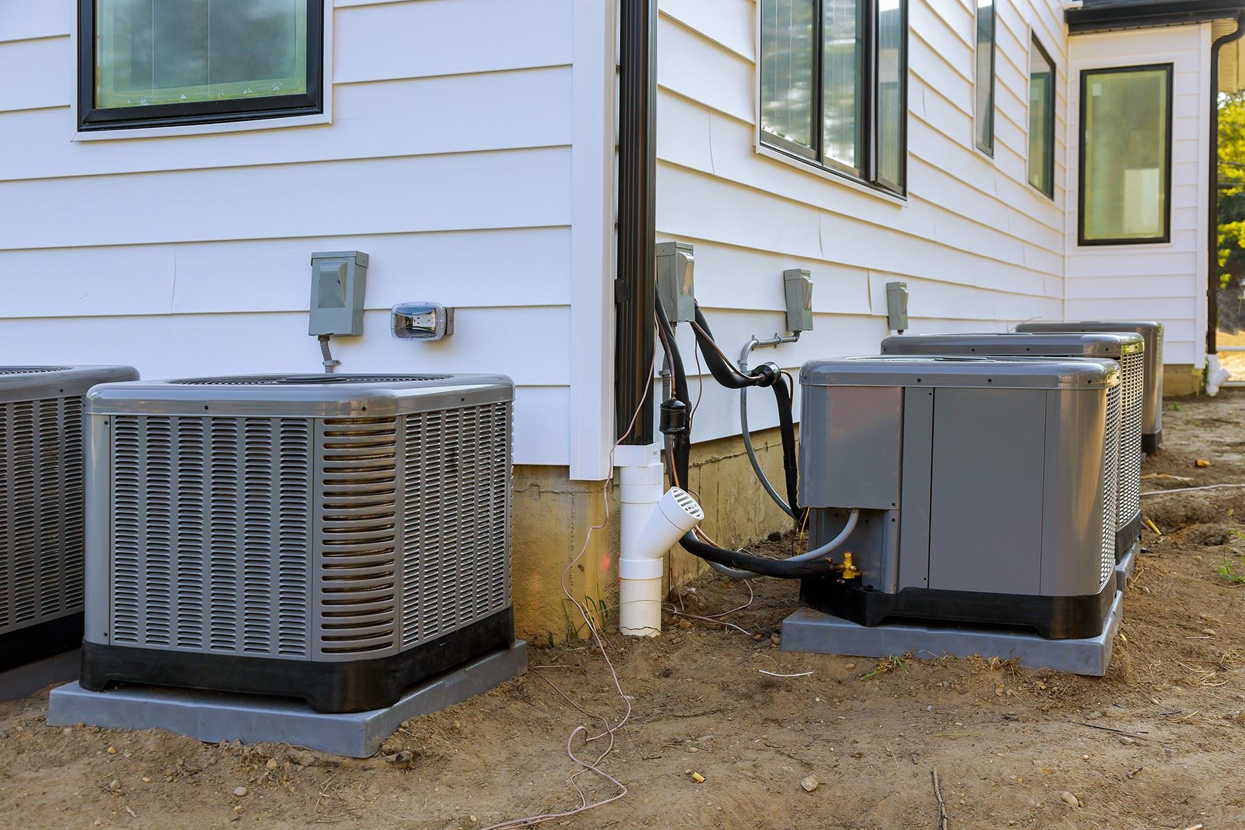 AC system outside installation